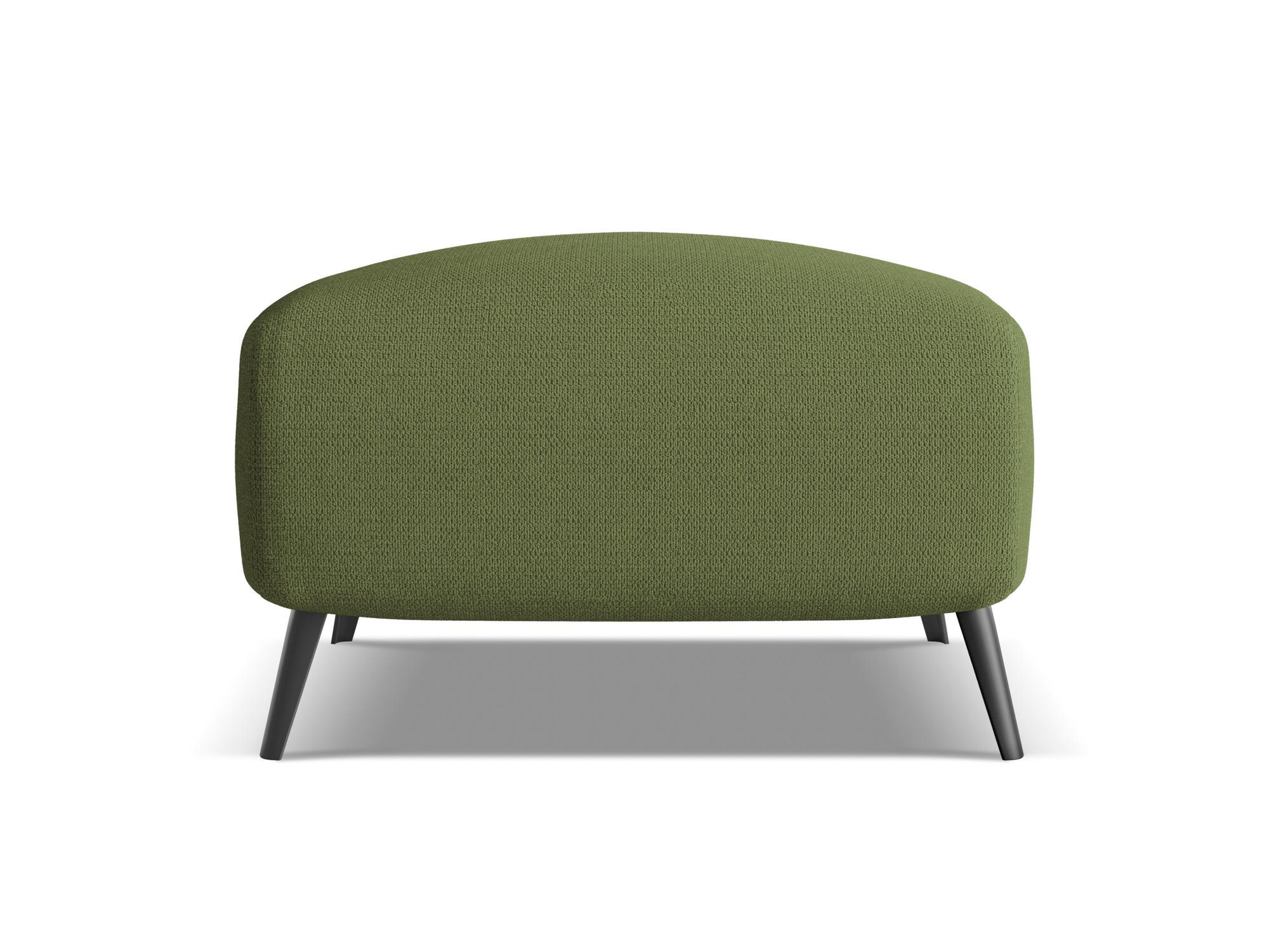POUF Chenille Stoff Grün - Dunkelgrün/Schwarz, Textil/Metall (65/44/65cm) - Makamii