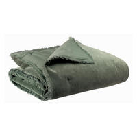 BETTÜBERWURF Fara thymian 240 x 260 cm - Grün, Textil (240/260cm) - Vivaraise