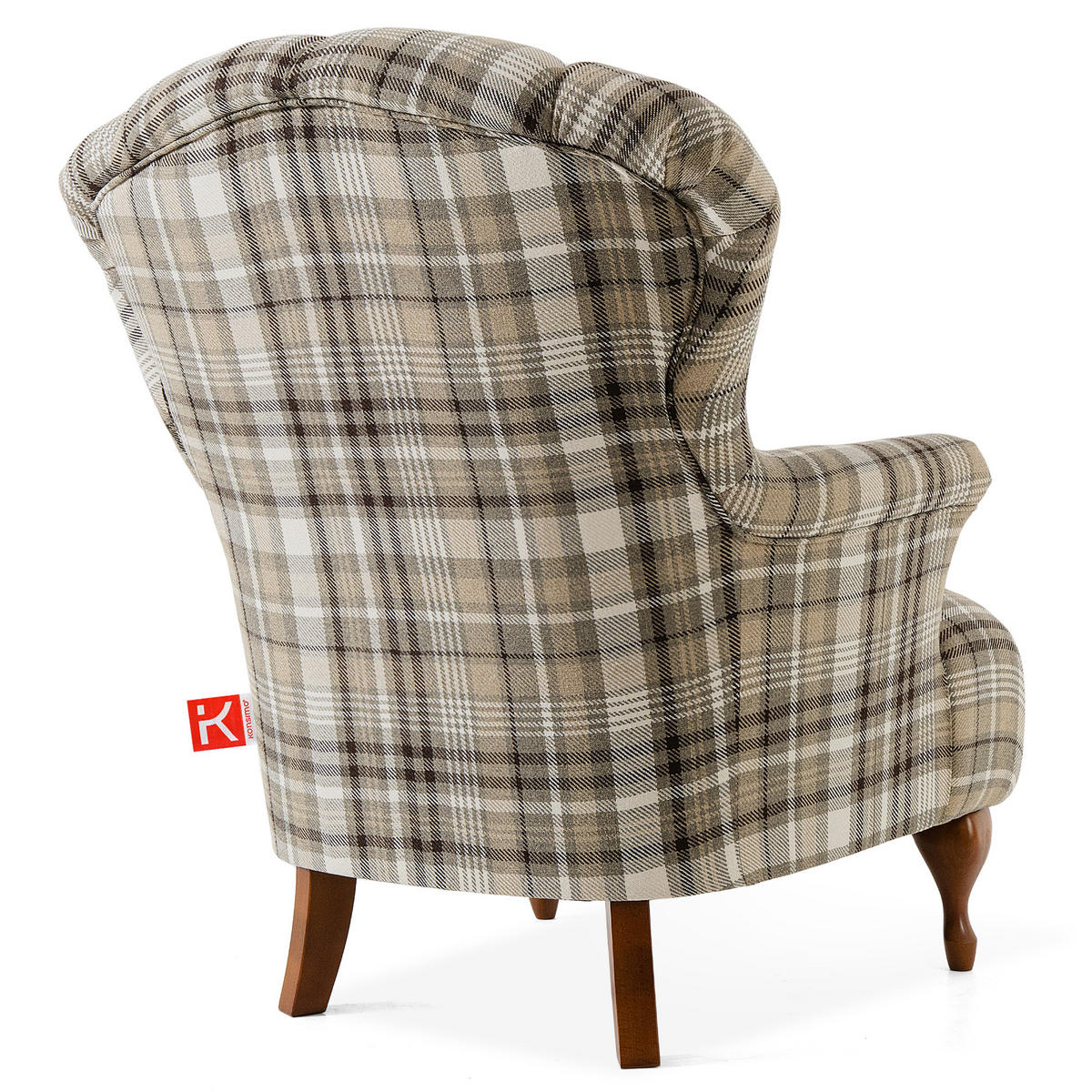 SESSEL MIT FUẞSTÜTZE TOMIS, Braun/Beige - Braun, Eichenholz/Holz (76/101/83cm) - KONSIMO®