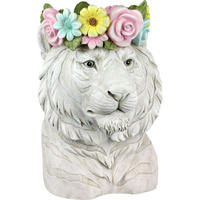 PFLANZTOPF Hippie Tiger - Weiß, Kunststoff (30/39/25cm) - FURNARO