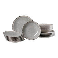 TELLERSET Natura Grau 18er Set - Grau, Keramik (2/2/2cm) - Ritzenhoff Breker