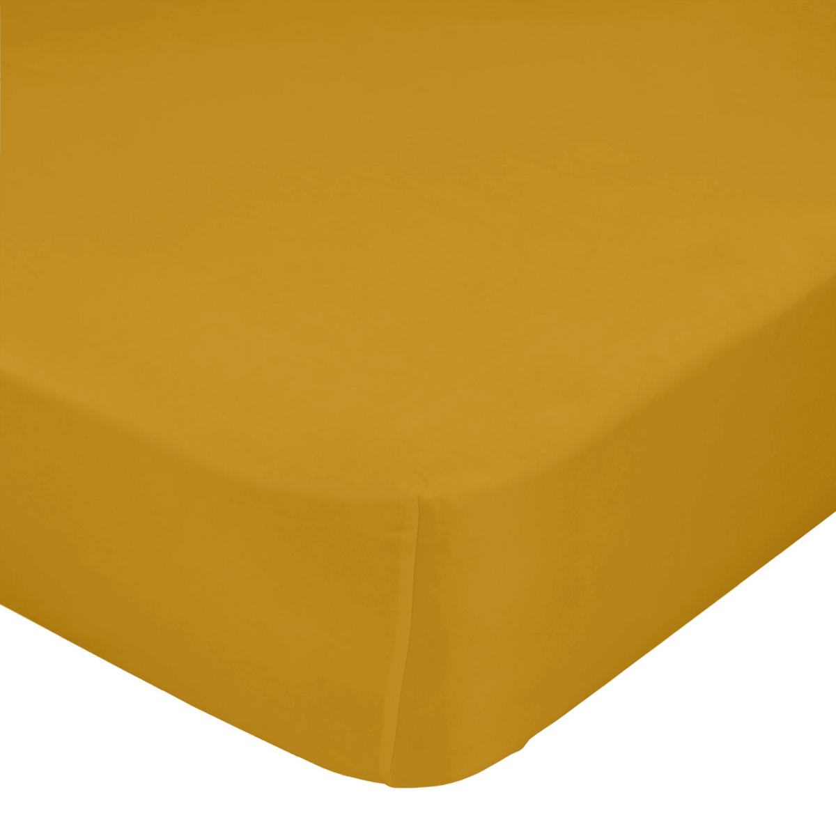 SPANNBETTTUCH basic 60x120x14 cm (kinderbett) senf - Gelb, Textil (60/120cm) - Happy Friday
