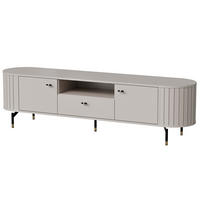 LOWBOARD Zalia mit 2 Türen und Schublade, 180 cm, im Retro-Stil, Kaschmir - Kaschmir, Holzwerkstoff (180/49/40cm) - Beautysofa