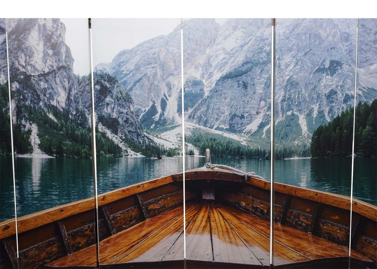 FOTO-PARAVENT Multicolor - Multicolor, Holz (244/180/2cm) - MCW