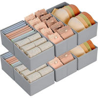 FALTBARE Schubladen Organizer 8-teiliges Set aus Textil - Multicolor, Textil (15/9/30cm)