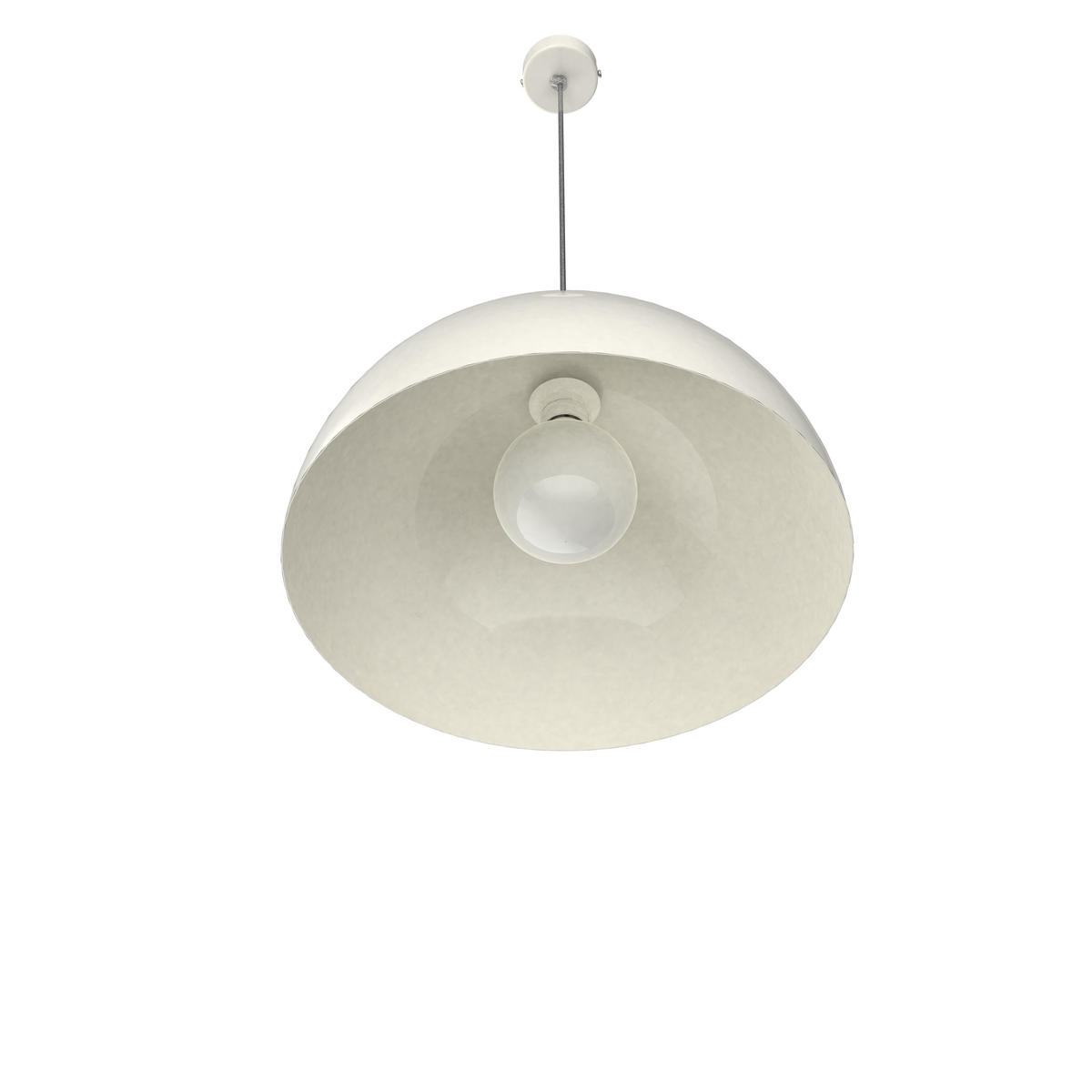 HÄNGELEUCHTE - Weiß Hochglanz, Metall (40/40/20cm) - Lumicom