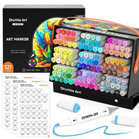ALKOHOL Marker Set 121 Farben Doppelspitze - Multicolor, Kunststoff (15/10/15cm)