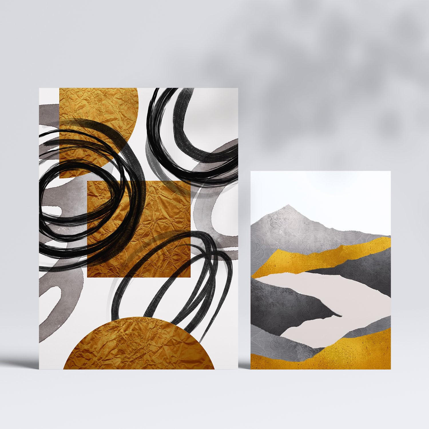POSTER Set Mit 6 Gattung Nature 2 In Kulissen Abstracts Ästhetische Dekorative Gemälde Für Ihr Wohnzimmer, Schlafzimmer, Zuhause A3 & A4 Rahmenlos - Klar, Papier (29/3cm) - Nacnic