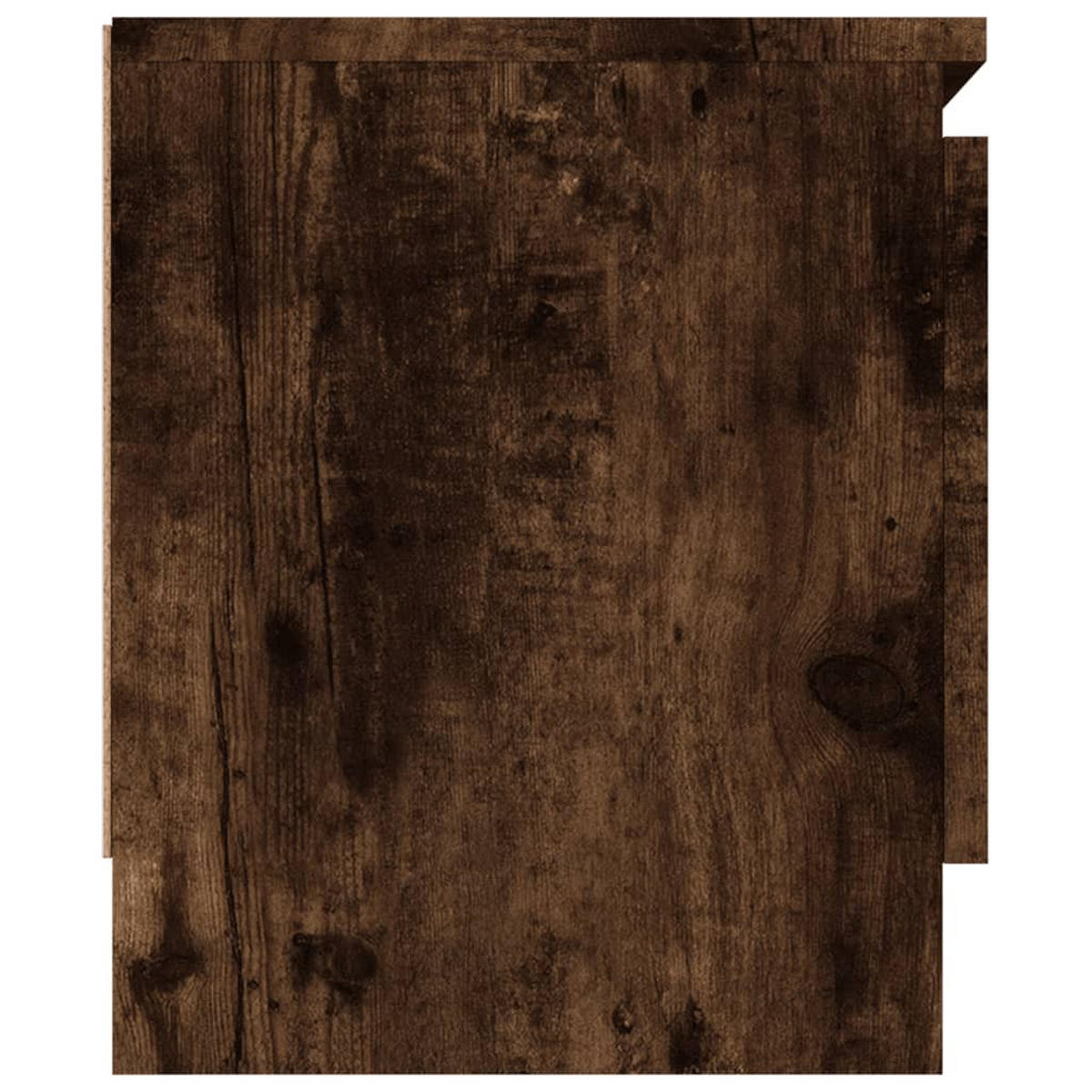 LOWBOARD mit 2 Türen 102/30/36 cm aus Holzwerkstoff in Räuchereiche Dekor - Braun, Holz (102/36/30cm) - vidaXL