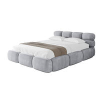 POLSTERBETT mit Bettkasten und Lattenrost, Boxbett ohne Matratze - NOMA 180x200 Hellgrau - Hellgrau, Holzwerkstoff/Textil (180/200cm) - ALTDECOR