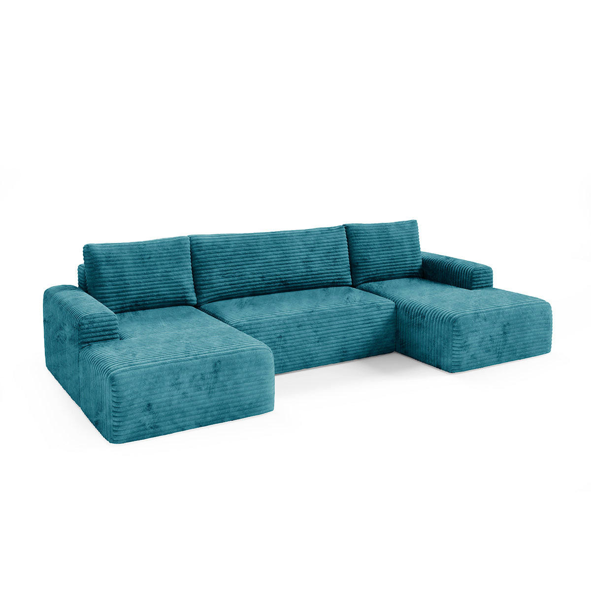 Petits-meubles Panoramasofa Blau 345x92x163 cm