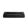 SOFA modular Bellis aus Boucle graphit 3 Sitzplätze - Graphitfarben, Textil (94/70/282cm) - Micadoni