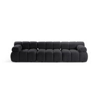 SOFA modular Bellis aus Boucle graphit 3 Sitzplätze - Graphitfarben, Textil (94/70/282cm) - Micadoni
