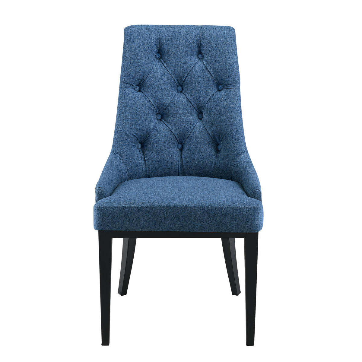 ESSZIMMERSTUHL Chester - Blau, Textil (53/100/60cm) - [en.casa]