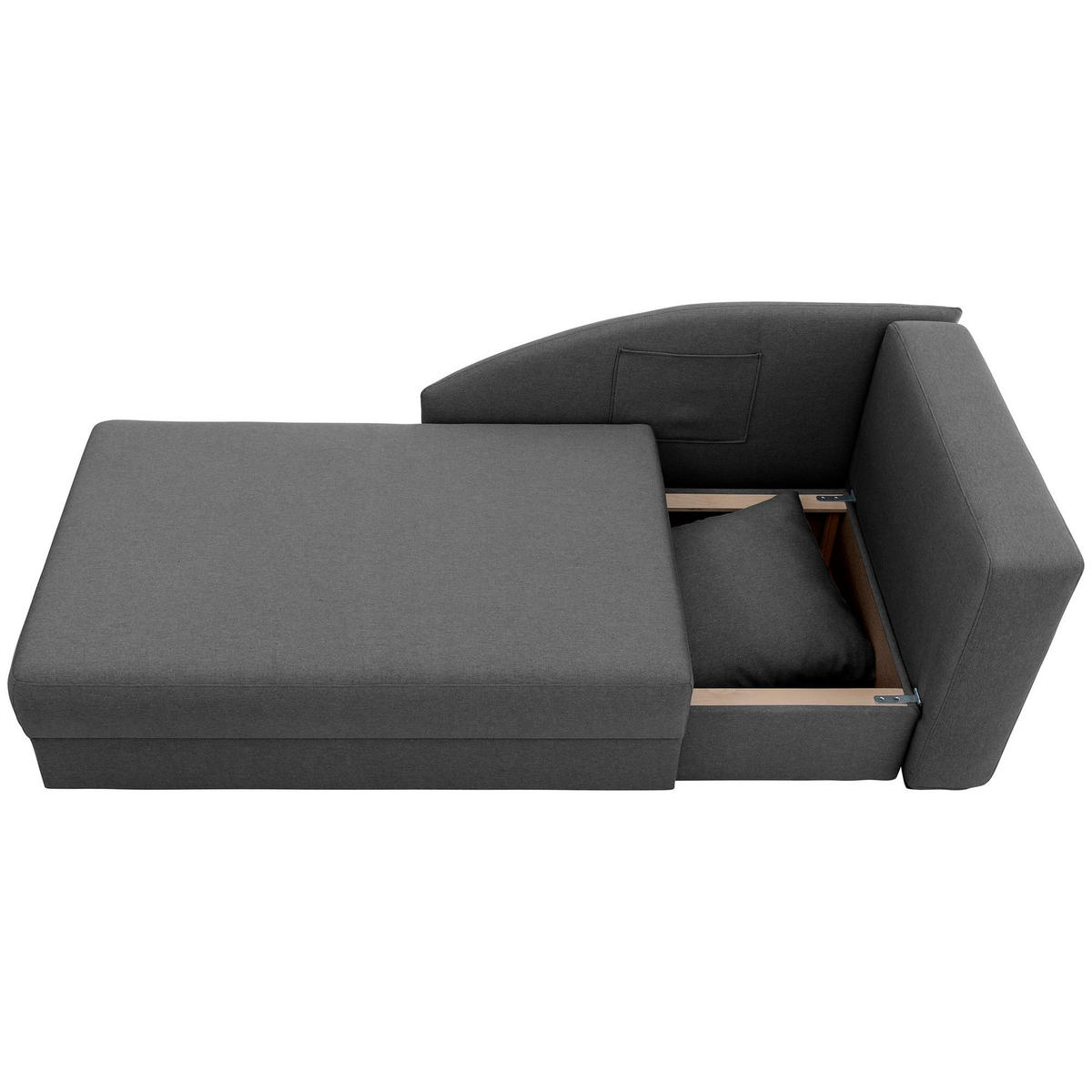 RECAMIERE Armlehne rechts Kalila Flachgewebe anthrazit - Anthrazit, Kunststoff (154/86/93cm) - 58aufmkessel