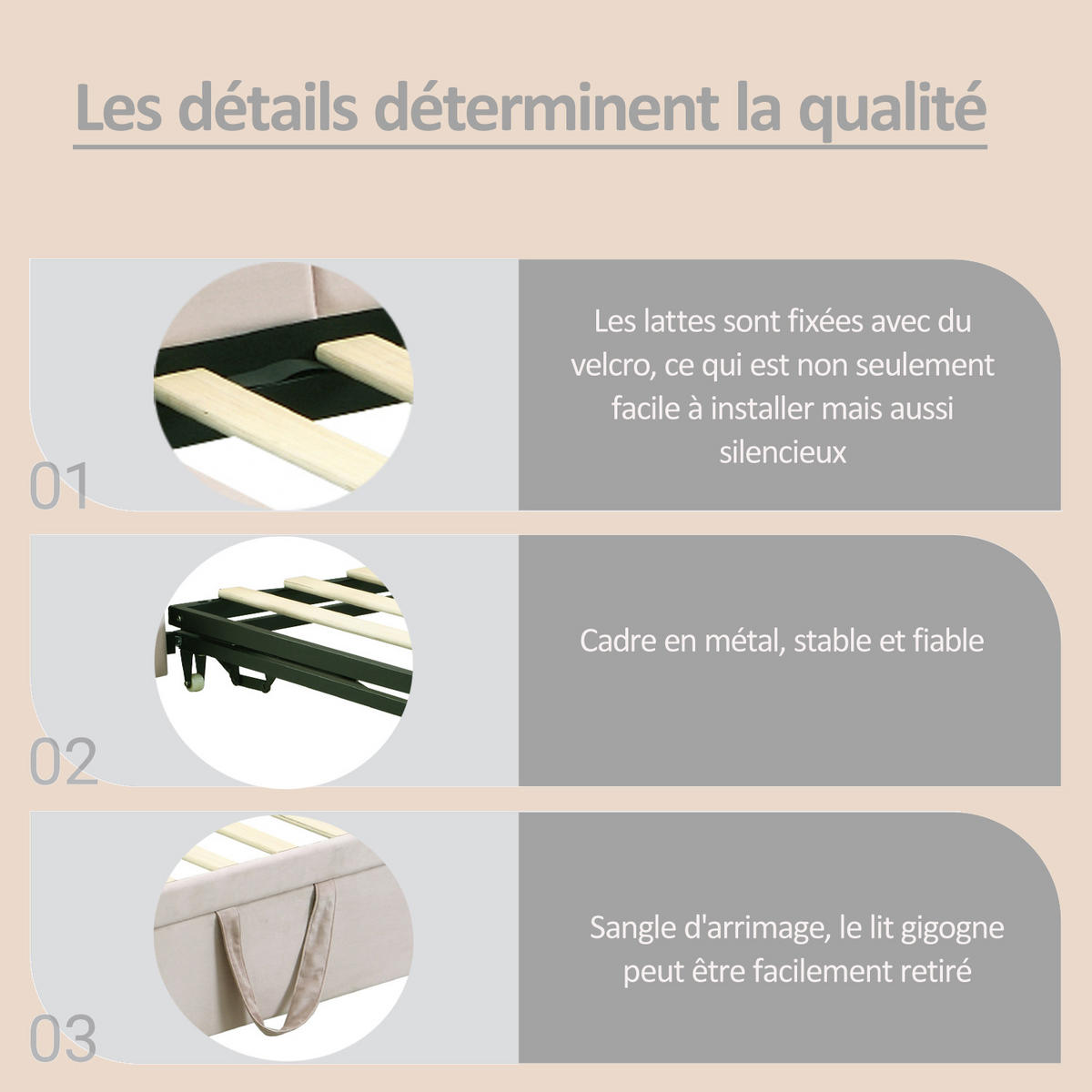 POLSTERBETT LForm 90/180x200 Beige Samt - Beige, Textil (180/200cm) - FLIEKS