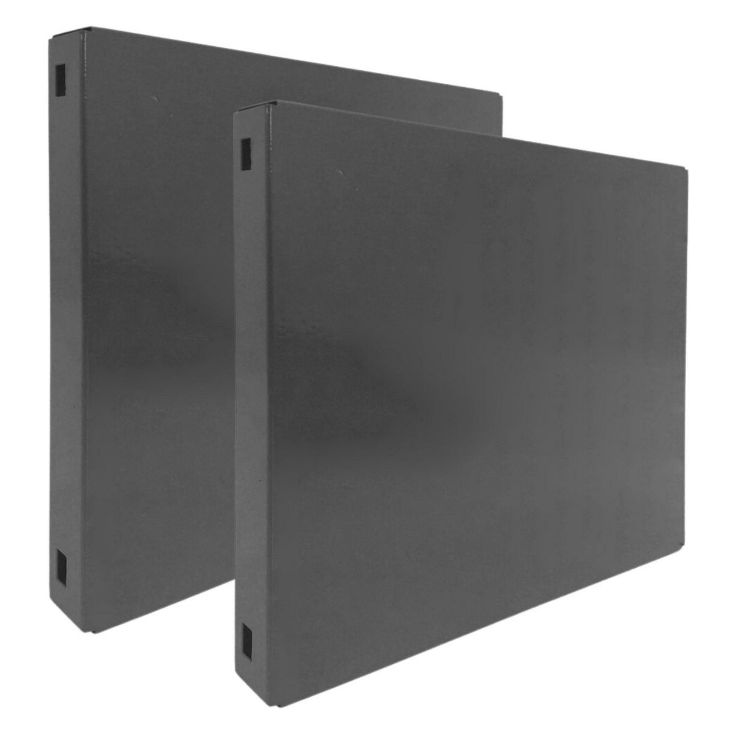 DOPPELPACK 2x Memoboard aus Stahl geschlossen | HxBxT 30x30x3,5cm | Grau | Wandtafel Trägersystem - Grau, Metall (30/30/3.5cm) - PROREGAL