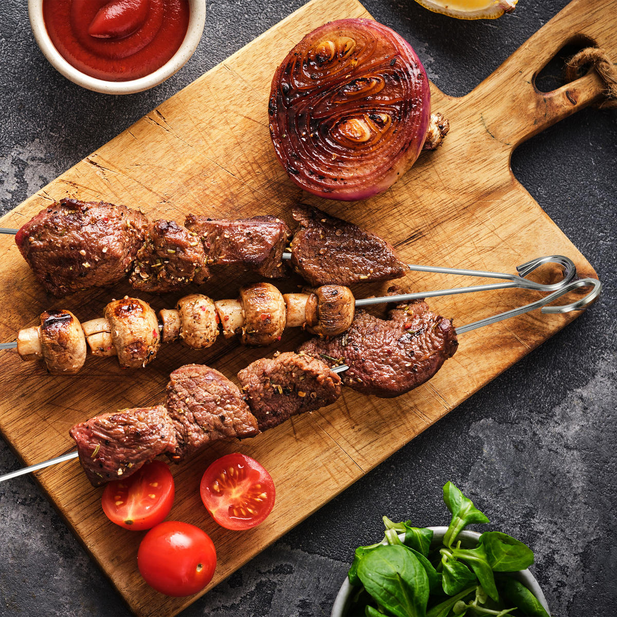 30XSCHASCHLIKSPIESSE - Silberfarben, Metall (0.3cm) - Relaxdays