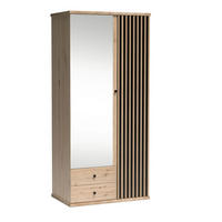 KLEIDERSCHRANK CALI C-25 - Eiche Artisan, Holzwerkstoff (100/213/60cm) - Meblini