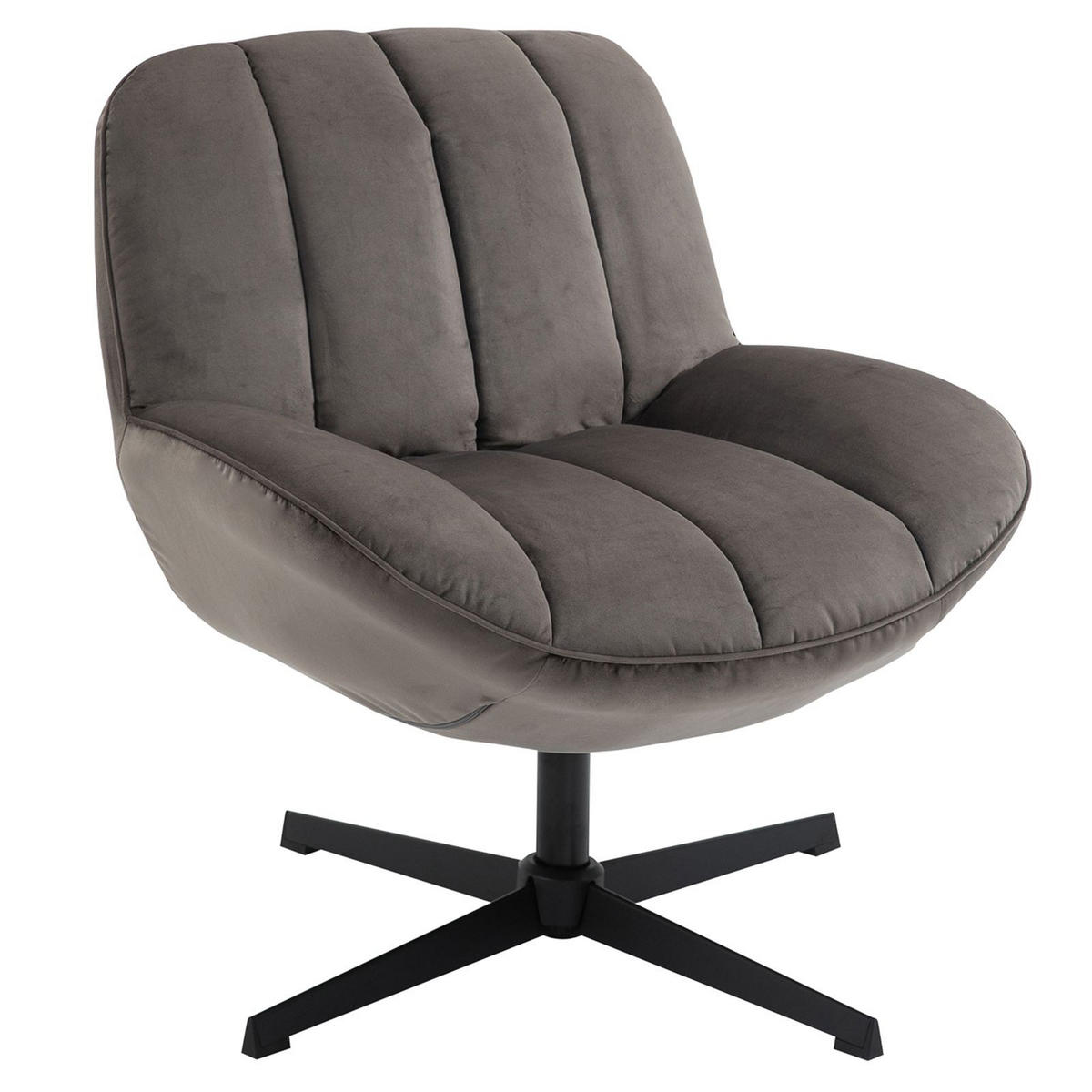 SESSEL TINOS - Dunkelgrau, Textil (72/78/75cm) - CARO-Möbel