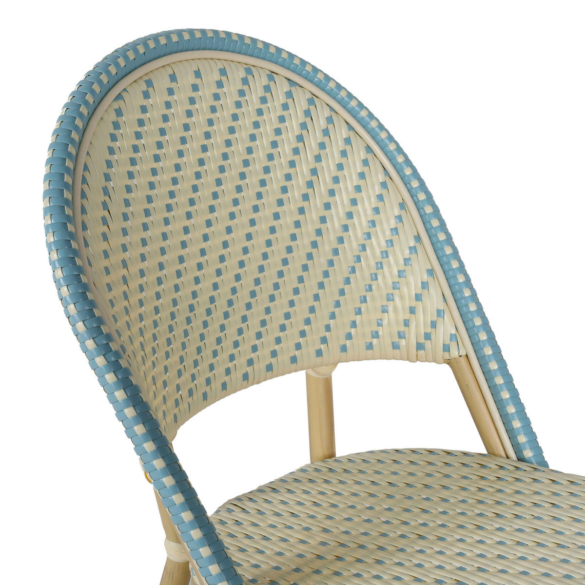 GARTENSTUHL, Blau - Blau, Holz (58/88/49cm) - Oviala