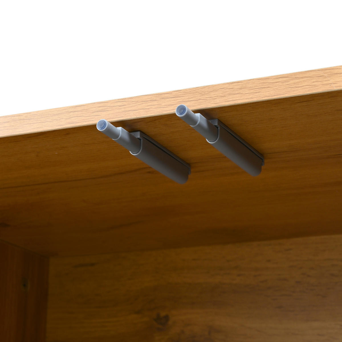 KUCHYŇSKÁ SKŘÍŇ bílá, úložný prostor, moderní minimalistický design, do obývacího pokoje, 120×35×76 cm - přírodní/černá, kov/kompozitní dřevo (120/76/35cm) - STILVORA