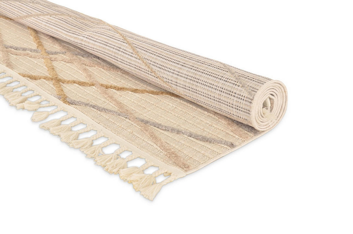 FLACHGEWEBE-TEPPICH Capo Creme/Beige 200x290 cm - Multicolor, Textil (200/290cm) - Vercai Rugs