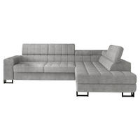 ECKSOFA Laris, Seite: Rechts - Schwarz/Alufarben, Holz/Textil (271/203cm) - MIRJAN24