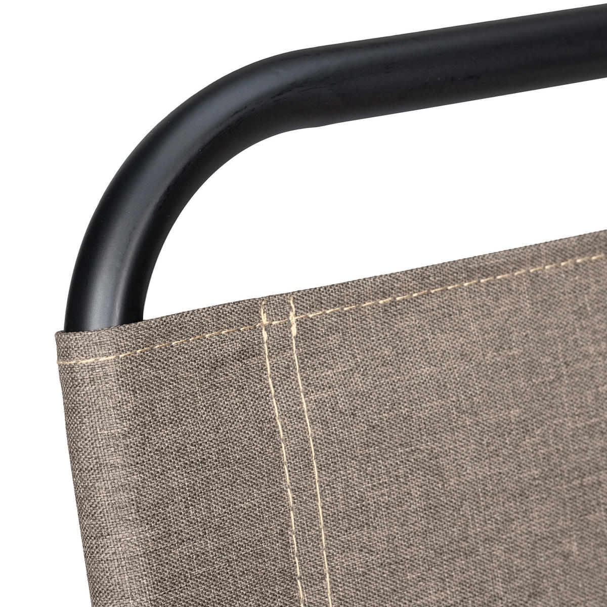 CAMPINGHOCKER - Beige, Textil/Metall (35/60/35cm) - Relaxdays