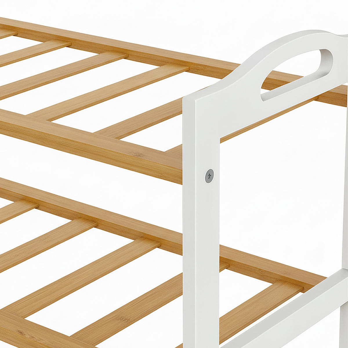 SCHUHREGAL - Hellbraun, Holz (70/48/25cm) - Relaxdays