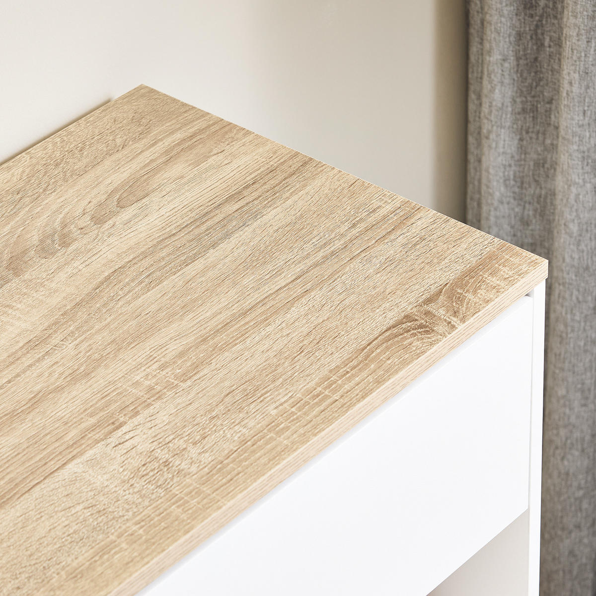 ROLLCONTAINER Weiß-Natur - Weiß, Holzwerkstoff (63/88/42cm) - SoBuy