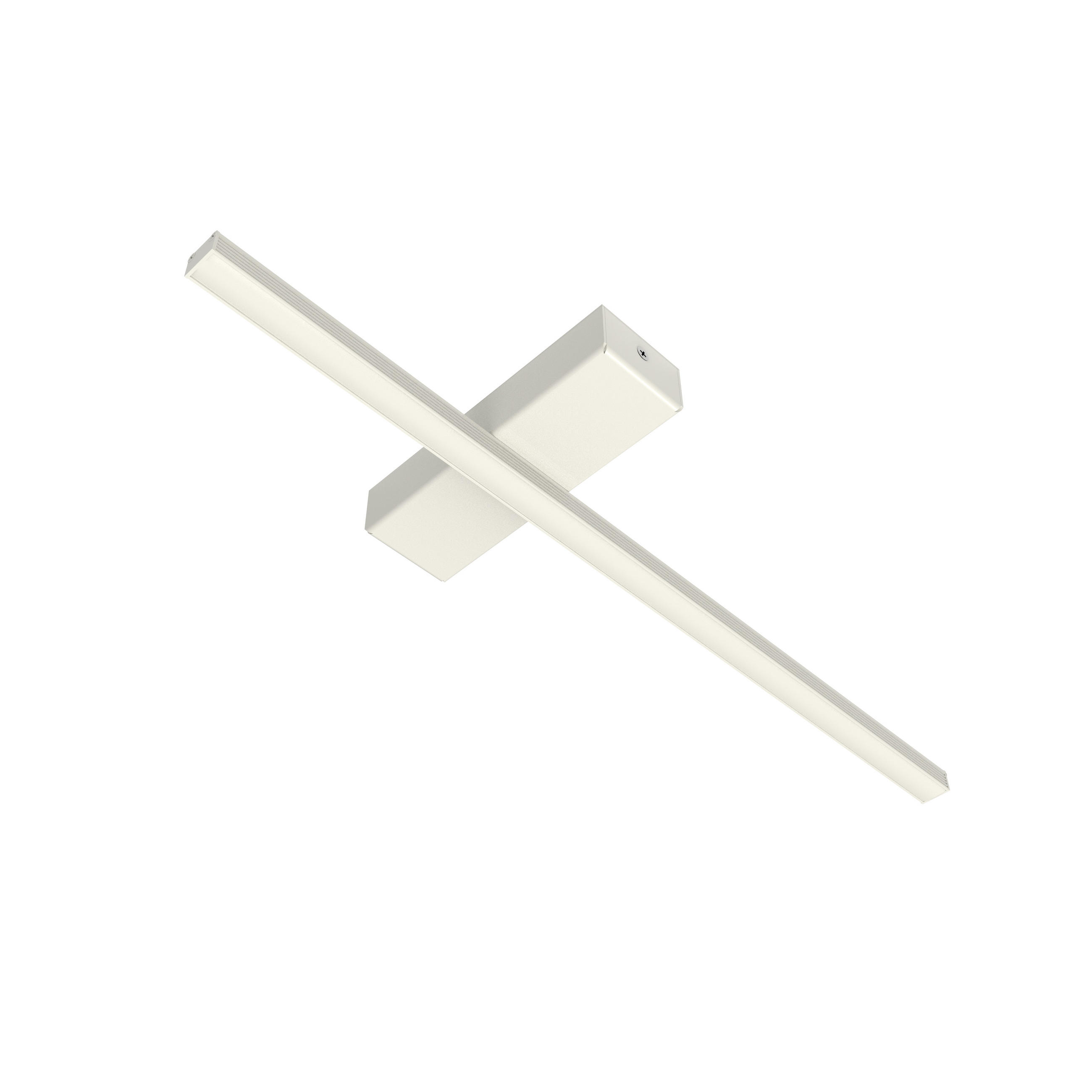 LED-DECKENLEUCHTE Splint L50 - Weiß Hochglanz, Metall (2/50/2cm) - Lumicom