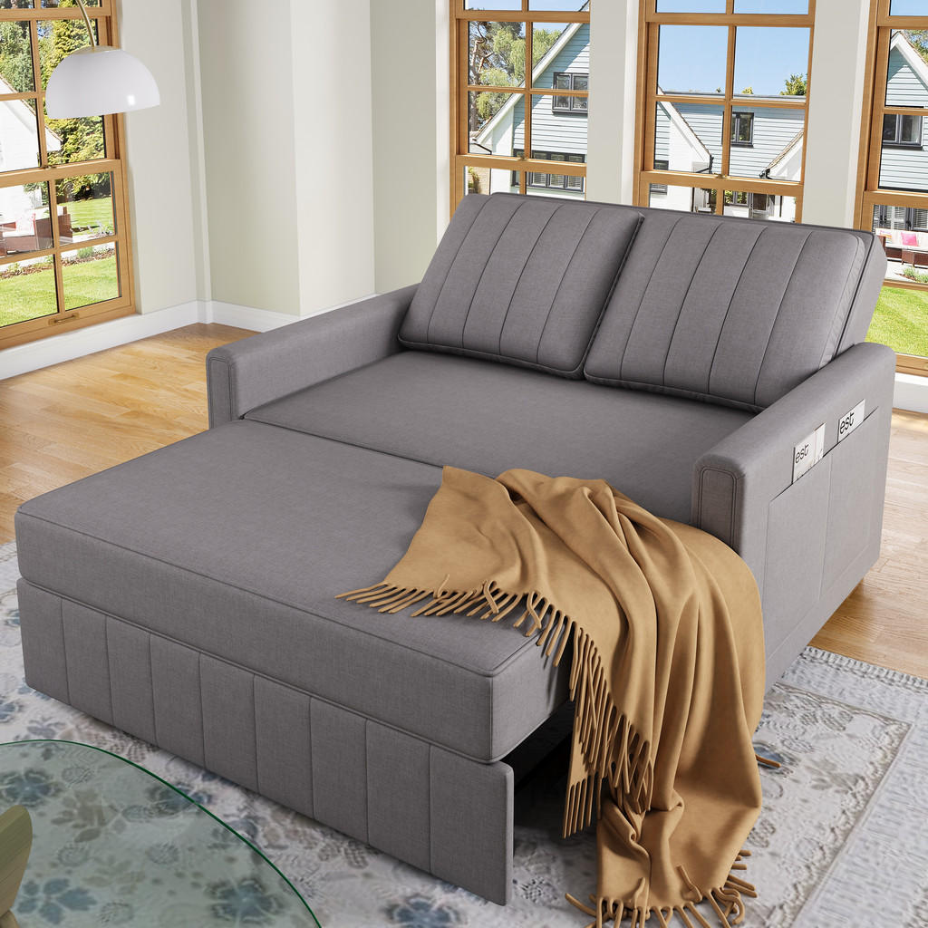 Thumbnail - Redom Schlafsofa, Alteiche, Textil, 127x94x75 cm, Wohnzimmer, Sofas & Couches, Schlafsofas