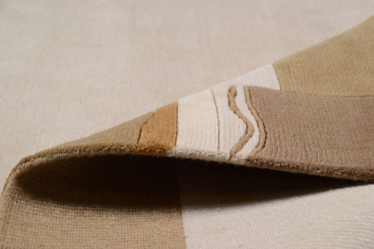 WOLLTEPPICH Avanti 170x240 cm - Sandfarben, Textil (170/240cm) - THEKO