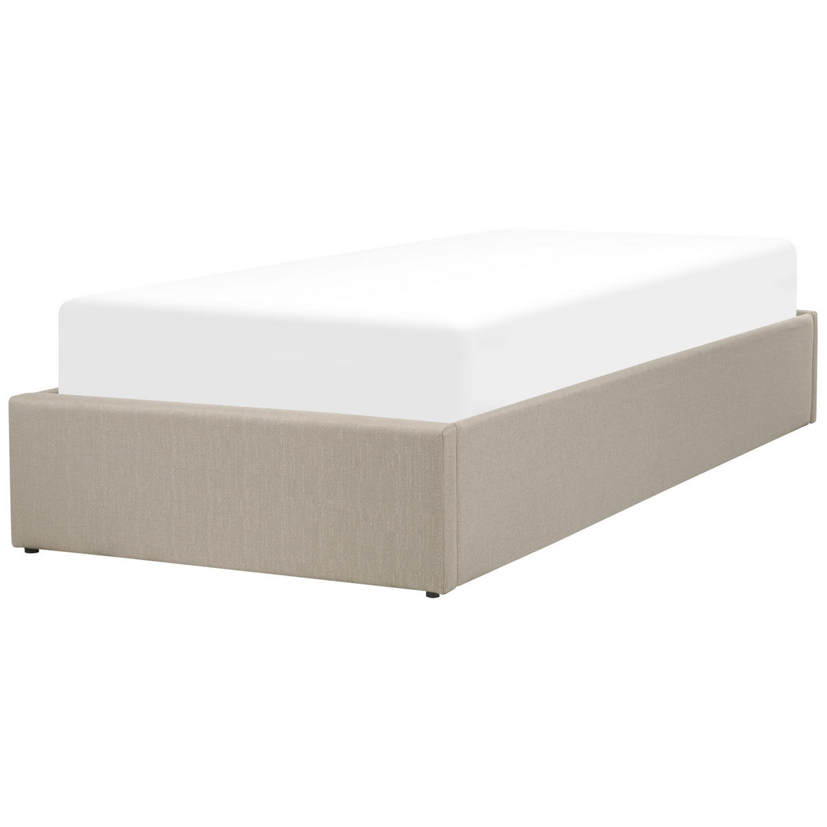 POLSTERBETT 90/200cm Beige Dinan - Beige, Textil (90/200cm) - Beliani