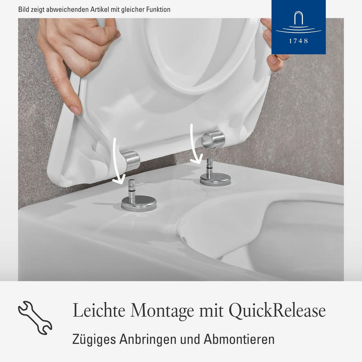 WC-SITZ O.novo weiß 438 x 368 x 49 cm - Weiß, Kunststoff (36.8/4.9/43.8cm) - Villeroy & Boch