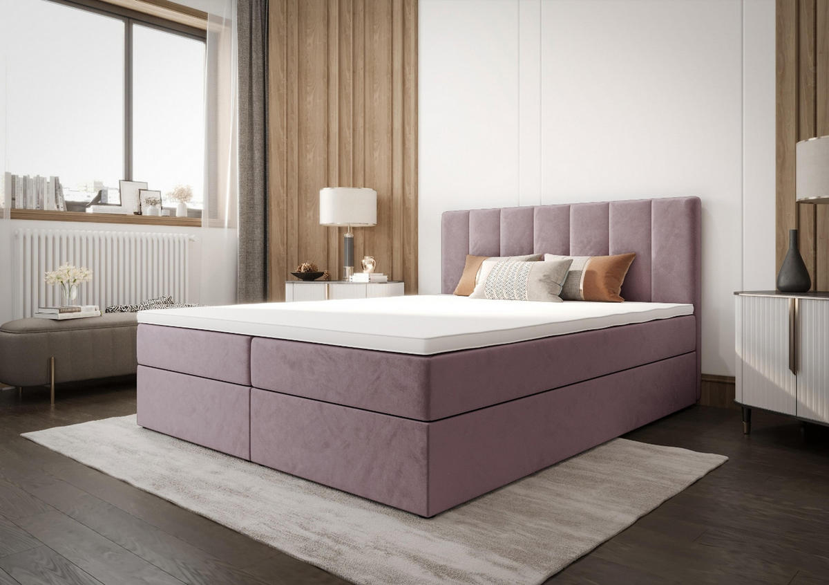 BOXBETT Adelle III Rosa 140x200 cm - Rosa, Textil (140/200cm) - B&B Home