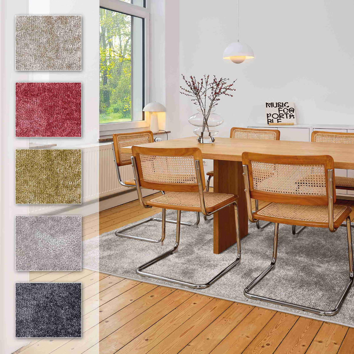 KURZFLORTEPPICH STEVIE - Grau, Textil (80/150cm) - Astra