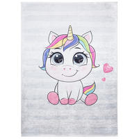 TEPPICH EMMA Grau 120/170 cm - Grau, Kunststoff (120/170cm) - Tapiso