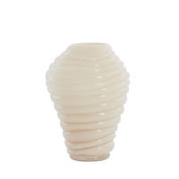 VAZE Fenlor Weiß 18/18/25 cm - Weiß, Glas (25cm) - Light & Living