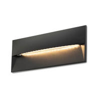 AUSSENLEUCHTE REP 27 Schwarz 10 W IP65 - Schwarz, Metall (15/27/9cm) - Rendl