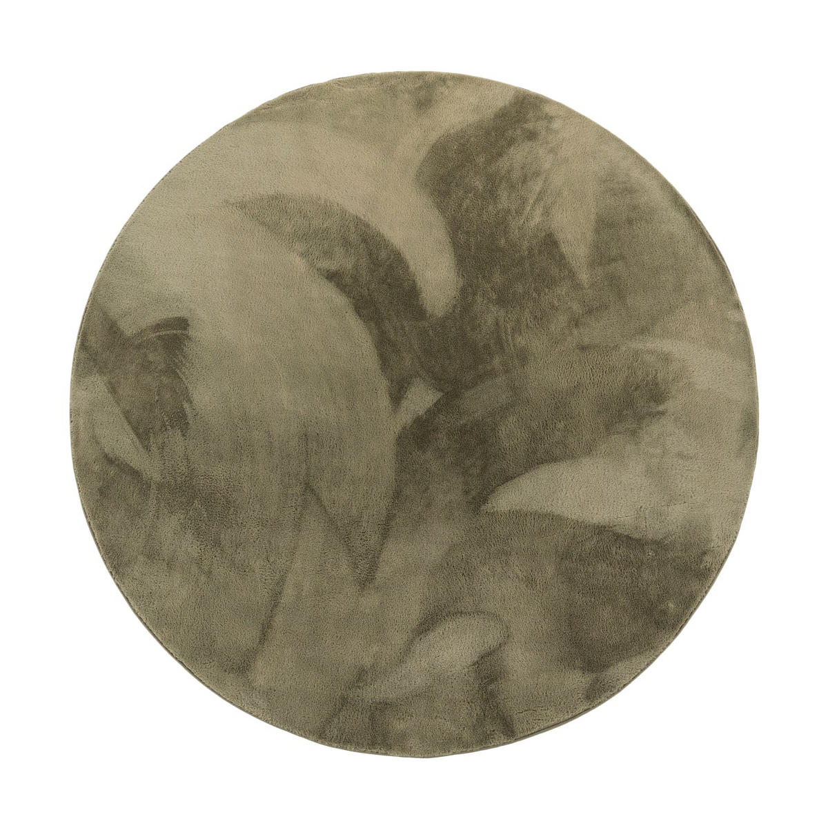 HOCHFLORTEPPICHE Grün Ø 160 cm - Grün, Kunststoff (160/160cm) - TT Home