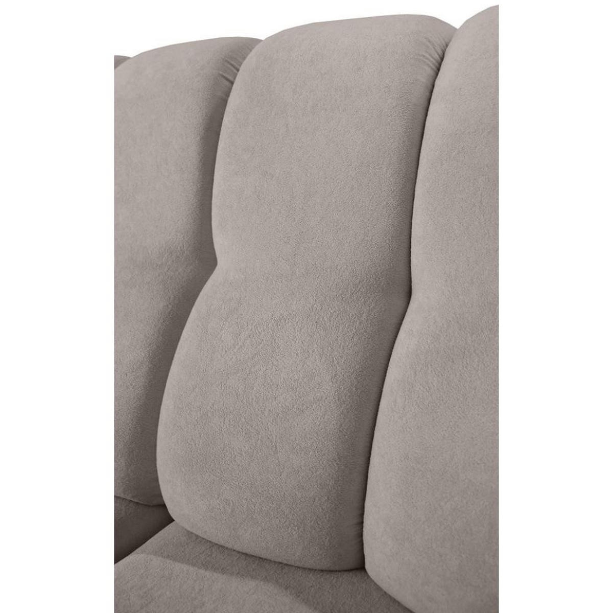 ECKSCHLAFSOFA Zoja links hellbraun - Hellbraun/Schwarz, Textil (261/193cm) - Beautysofa