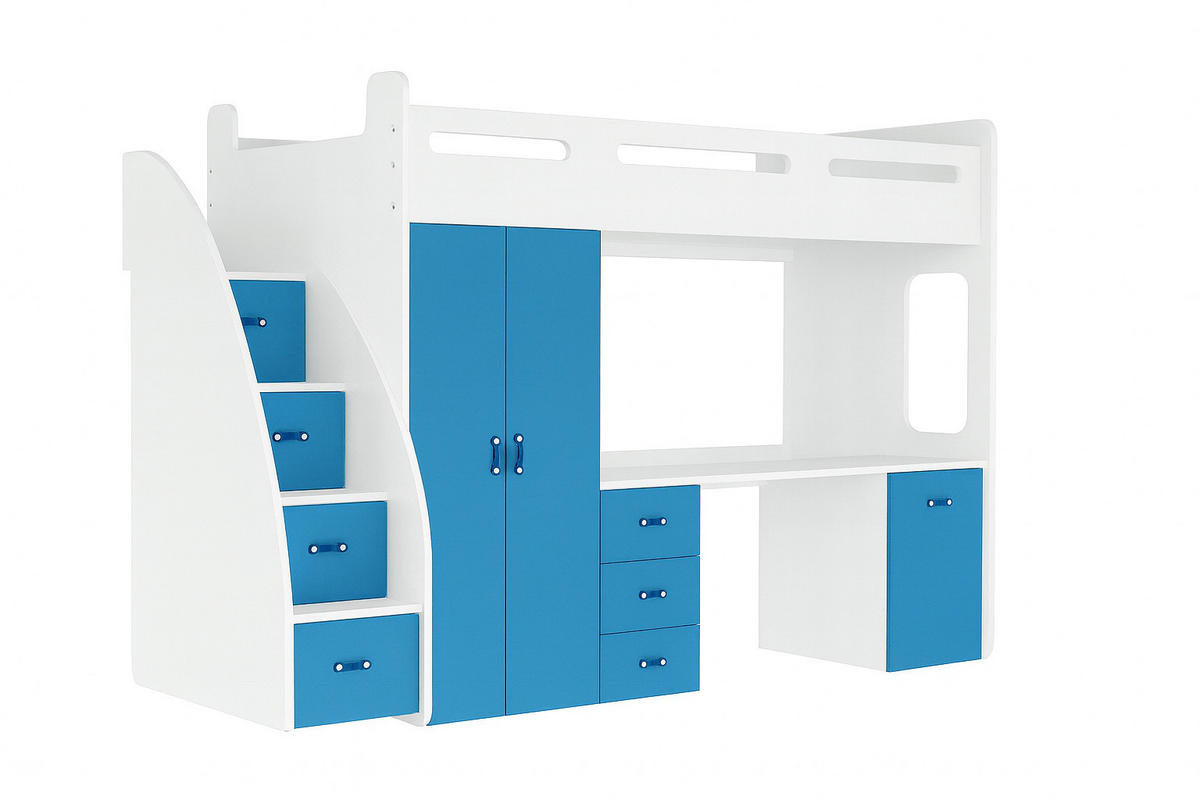 KINDERBETT Zuzia plus blau - Blau, Holzwerkstoff - roe furniture