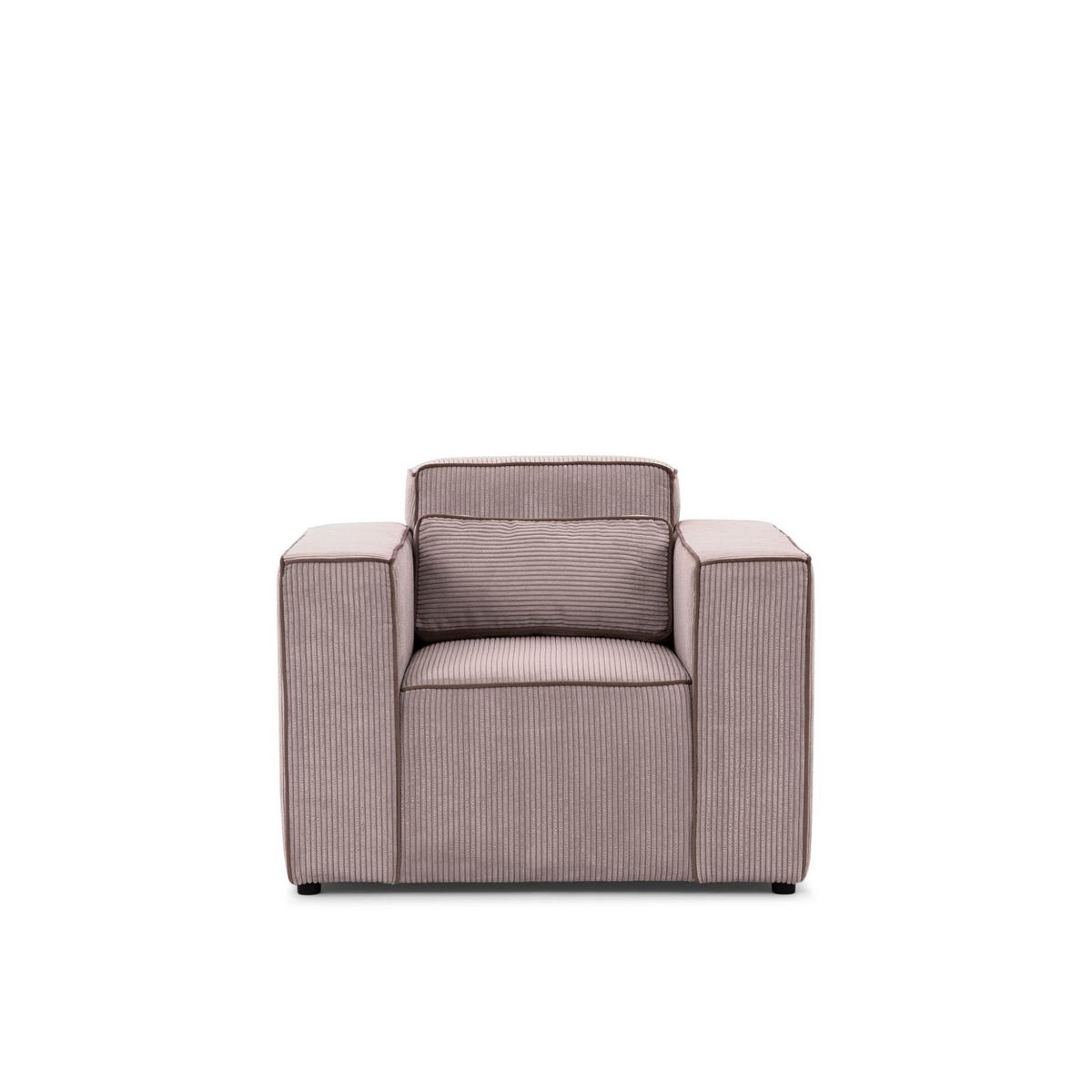 SESSEL Waldo In In Poso - Altrosa, Holzwerkstoff/Textil (101/80/92cm) - Fun Möbel