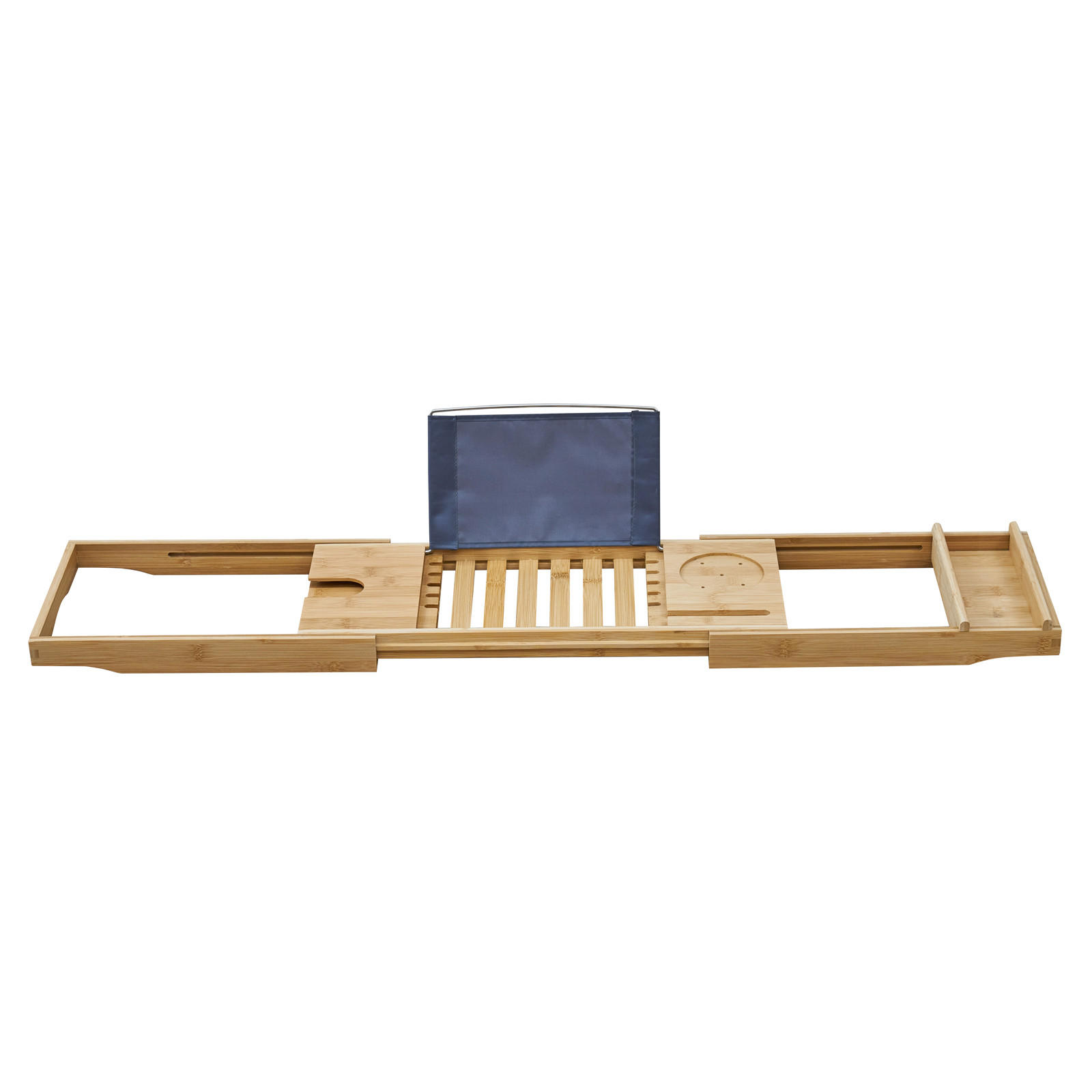 BADEWANNENABLAGE ORI ausziehbar Bambus - Naturfarben, Holz (105/4/22cm) - SVITA