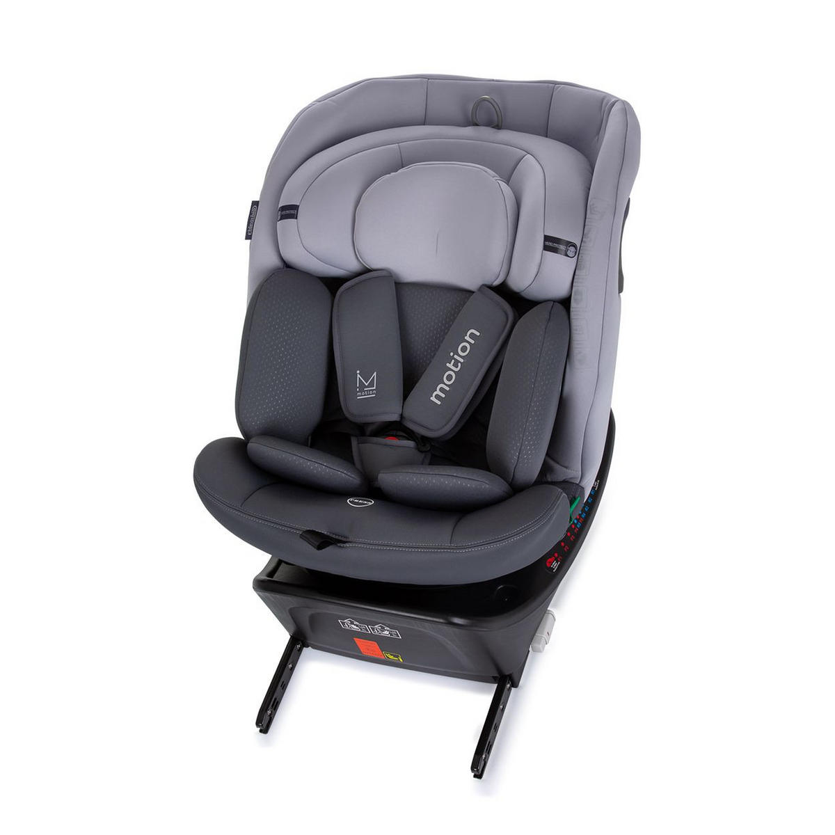 KINDERSITZ i-Size Motion grau (40 - 150 cm) Isofix 360° drehbar verstellbar - Grau, Kunststoff (44/81/55cm) - Chipolino