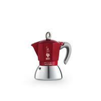 ESPRESSOKOCHER New Moka Induction für 4 Tassen, Induktion, Edelstahl, Rot, 150 ml - Rot, Metall (10/16/12cm) - Bialetti