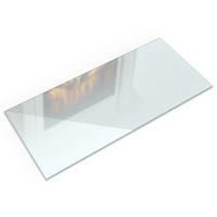 GLASPLATTE für Kaminofen 125x50 cm – Milchglas Optik - Transparent, Glas (125/50/0.4cm) - ArtPrintCave