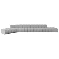 ECKSOFA modulares Sofa Solven-L3 - 562x174x70 cm Hellgrau - Hellgrau, Holzwerkstoff/Textil (562/174cm) - ALTDECOR